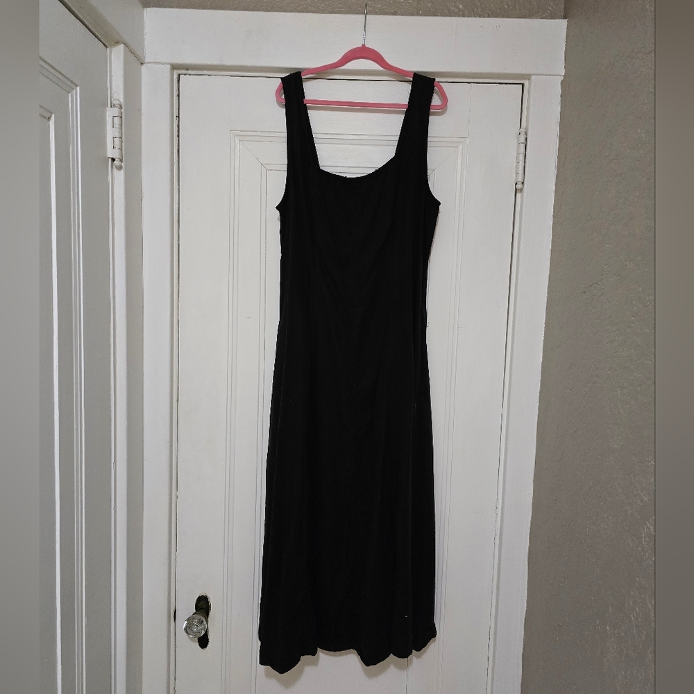 Universal Threads Denim Look Midi Dress With Pockets - L